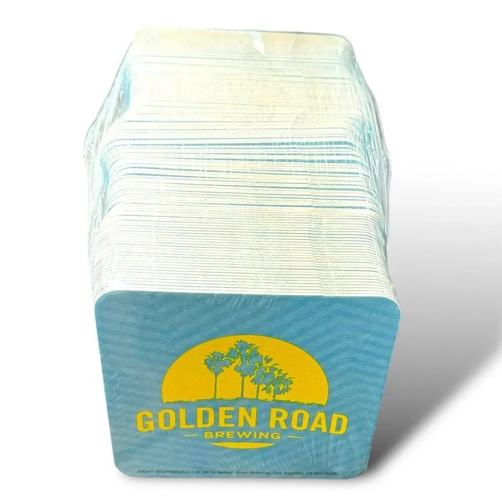Golden Road Brewing Blue Cardboard Beer Coasters 100